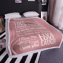 Load image into Gallery viewer, Thinking Of You You Are My Only Sunshine Premium Sherpa - 50x60 Blanket