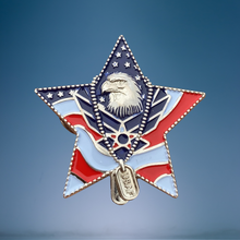 Load image into Gallery viewer, US Air Force Veteran Pin (RTL)