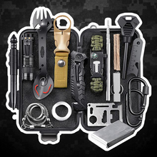Load image into Gallery viewer, Survival Gear Kit, Emergency EDC Survival Tools 24 in 1 SOS Earthquake Aid Equipment