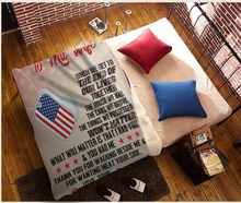 Load image into Gallery viewer, Valentine&#39;s Gift To My Wife From Your Grumpy Veteran - Premium Sherpa Blanket