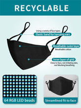 Load image into Gallery viewer, LED Voice Activated Light Up Face Cover