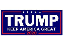 Load image into Gallery viewer, Trump 2020 Flag Bill USA Flag Hat + FREE Trump Rally Bracelet &amp; Sticker Combo