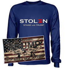 Load image into Gallery viewer, Stolen Election Stand + 3x5' Trump LNO Flag